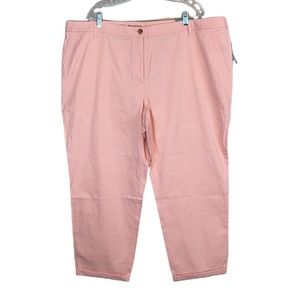 NWT  Talbots Relaxed Chino Ankle Length Pants Size 22W